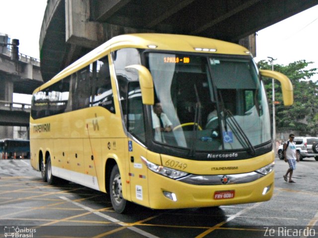 Viação Itapemirim 60749 na cidade de Rio de Janeiro, Rio de Janeiro, Brasil, por Zé Ricardo Reis. Número da foto: #2979563.
