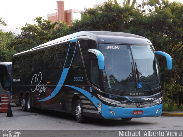 Empresa de Ônibus Nossa Senhora da Penha 53002 na cidade de São Paulo, São Paulo, Brasil, por Michael  Alberto Vieira. ID da foto: 2980593.