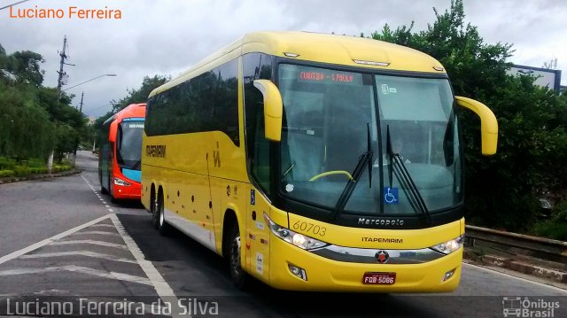 Viação Itapemirim 60703 na cidade de São Paulo, São Paulo, Brasil, por Luciano Ferreira da Silva. ID da foto: 2979745.