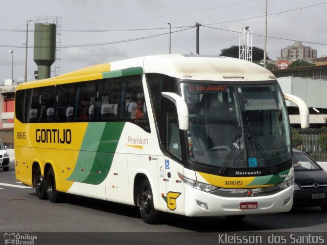 Empresa Gontijo de Transportes 18615 na cidade de Belo Horizonte, Minas Gerais, Brasil, por Kleisson  dos Santos. ID da foto: 2981210.