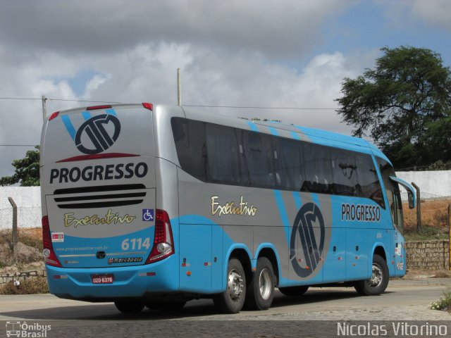 Auto Viação Progresso 6114 na cidade de Natal, Rio Grande do Norte, Brasil, por Nícolas Vitorino Lopes. Número da foto: #2979866.