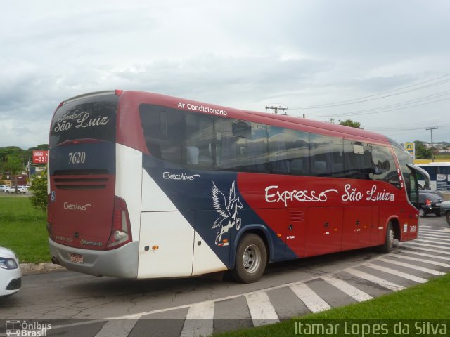 Expresso São Luiz 7620 na cidade de Goiânia, Goiás, Brasil, por Itamar Lopes da Silva. ID da foto: 2979036.