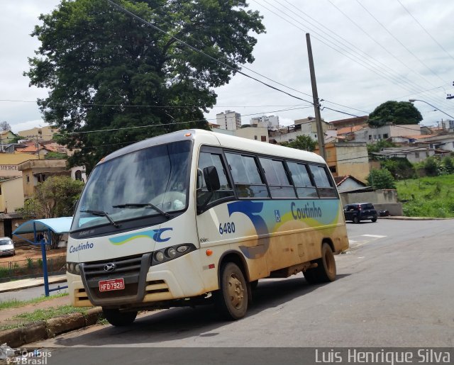 Empresa de Transportes Coutinho 6480 na cidade de Varginha, Minas Gerais, Brasil, por Luis Henrique Silva. Número da foto: #2982479.