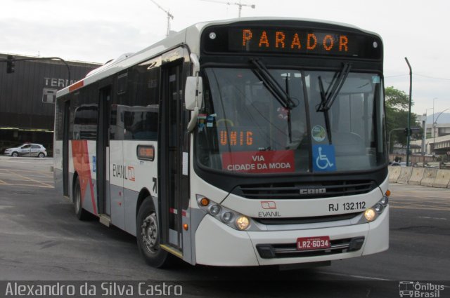 Evanil Transportes e Turismo RJ 132.112 na cidade de Rio de Janeiro, Rio de Janeiro, Brasil, por Alexandro da Silva Castro. ID da foto: 2982149.