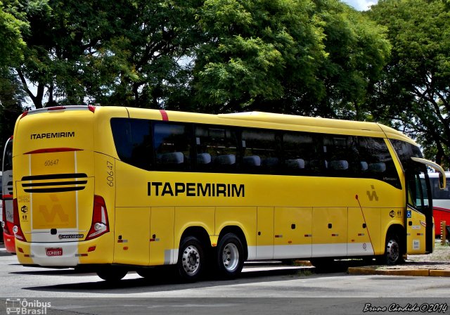 Viação Itapemirim 60647 na cidade de São Paulo, São Paulo, Brasil, por Bruno Cândido Ribeiro. ID da foto: 2982251.