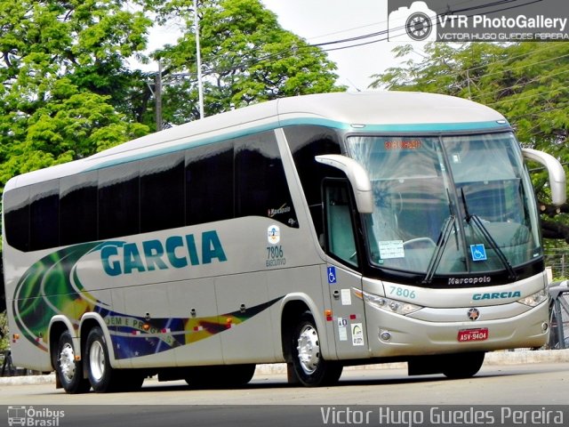 Viação Garcia 7806 na cidade de Maringá, Paraná, Brasil, por Victor Hugo Guedes Pereira. ID da foto: 2982541.