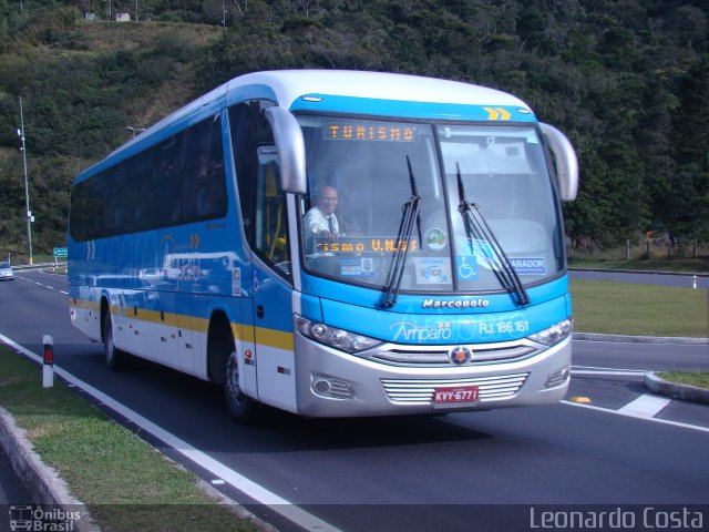 Viação Nossa Senhora do Amparo RJ 186.161 na cidade de Teresópolis, Rio de Janeiro, Brasil, por Leonardo Costa. Número da foto: #2982457.
