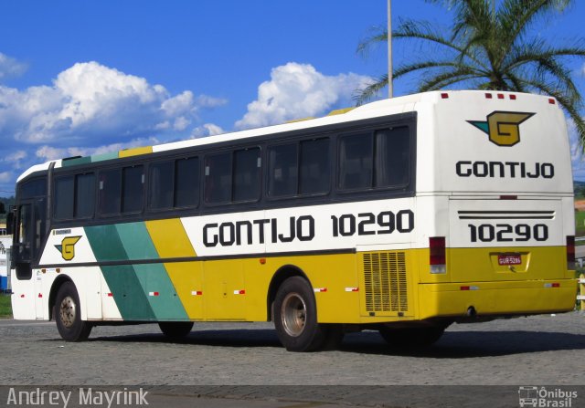 Empresa Gontijo de Transportes 10290 na cidade de Perdões, Minas Gerais, Brasil, por Andrey Gustavo. ID da foto: 2986193.