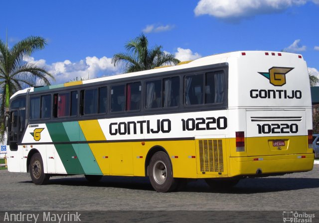 Empresa Gontijo de Transportes 10220 na cidade de Perdões, Minas Gerais, Brasil, por Andrey Gustavo. ID da foto: 2986210.