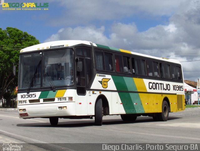 Empresa Gontijo de Transportes 10385 na cidade de Porto Seguro, Bahia, Brasil, por Diego Charlis Coelho. ID da foto: 2984812.