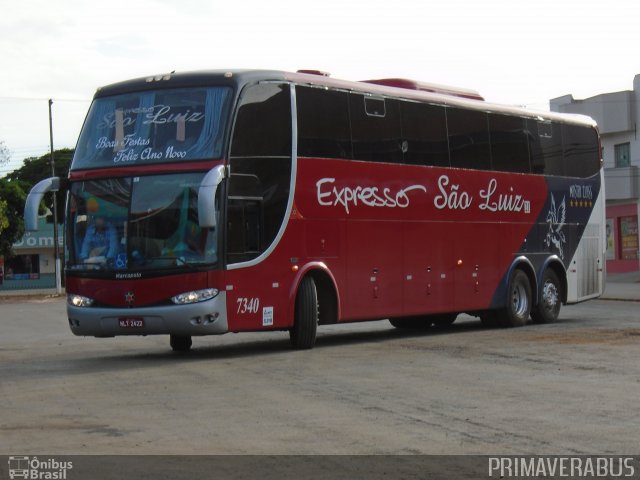 Expresso São Luiz 7340 na cidade de Primavera do Leste, Mato Grosso, Brasil, por Alexandre Rodrigo. Número da foto: #2983960.