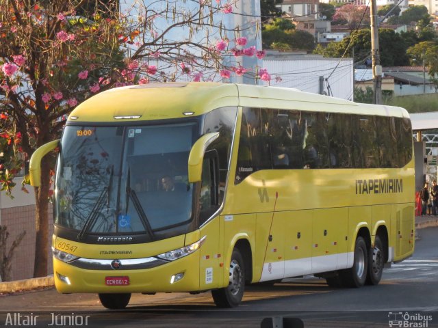 Viação Itapemirim 60547 na cidade de Belo Horizonte, Minas Gerais, Brasil, por Altair Júnior. Número da foto: #2986803.