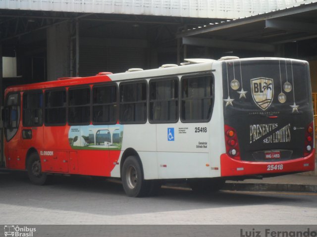 Autotrans > Turilessa 25418 na cidade de Belo Horizonte, Minas Gerais, Brasil, por Luiz Fernando. ID da foto: 2986901.