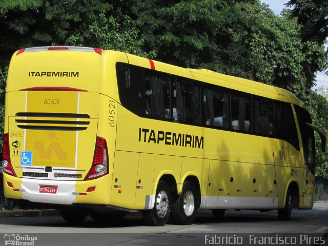 Viação Itapemirim 60521 na cidade de São Paulo, São Paulo, Brasil, por Fabrício  Francisco Pires. Número da foto: #2986941.