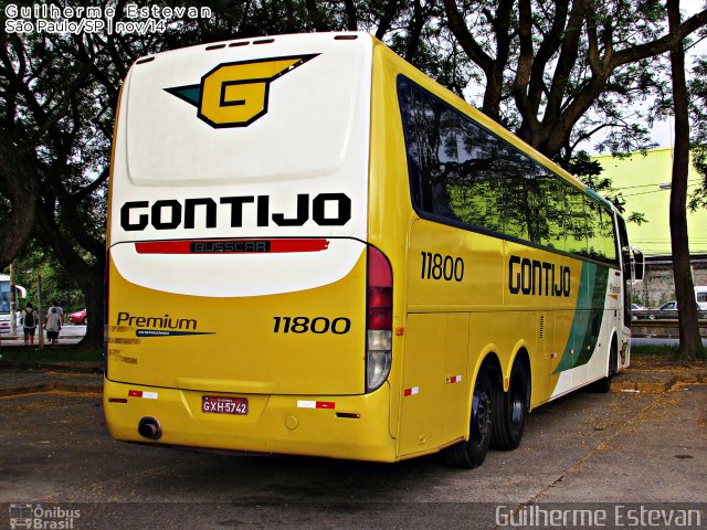 Empresa Gontijo de Transportes 11800 na cidade de São Paulo, São Paulo, Brasil, por Guilherme Estevan. Número da foto: #2987985.