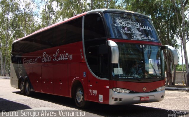 Expresso São Luiz 7190 na cidade de Cuiabá, Mato Grosso, Brasil, por Paulo Sergio Alves Venancio. Número da foto: #2989630.