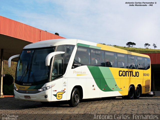 Empresa Gontijo de Transportes 18040 na cidade de João Monlevade, Minas Gerais, Brasil, por Antonio Carlos Fernandes. Número da foto: #2990095.