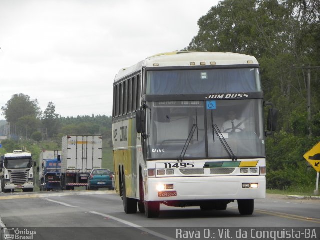 Empresa Gontijo de Transportes 11495 na cidade de Vitória da Conquista, Bahia, Brasil, por Rava Ogawa. ID da foto: 2989496.