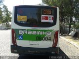 Viação Brazinha 08004 na cidade de São João de Meriti, Rio de Janeiro, Brasil, por Fabiano Magalhaes. Número da foto: #2989110.