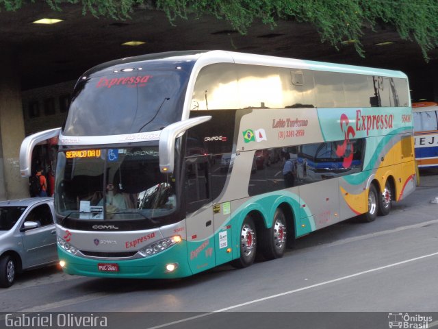 Expressa Turismo 55420 na cidade de Belo Horizonte, Minas Gerais, Brasil, por Gabriel Oliveira. ID da foto: 2992652.