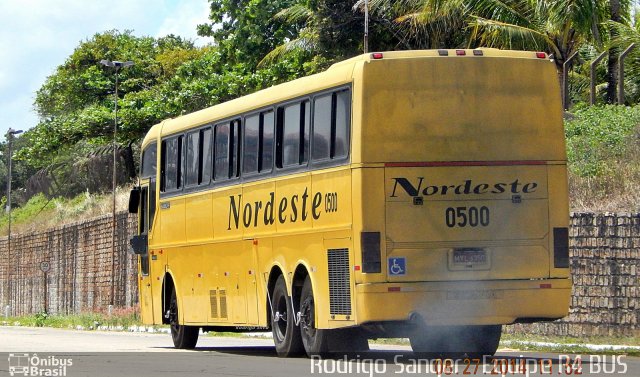 Viação Nordeste 0500 na cidade de Natal, Rio Grande do Norte, Brasil, por Rodrigo S. G Busólogo do Brasil. ID da foto: 2991819.