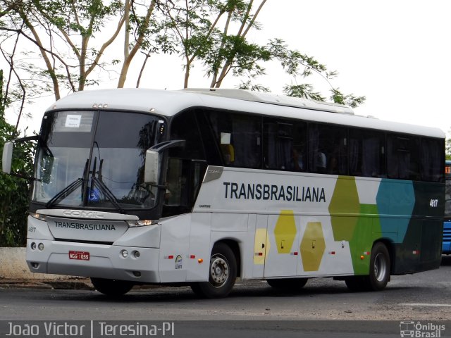 Transbrasiliana Transportes e Turismo 4617 na cidade de Teresina, Piauí, Brasil, por João Victor. ID da foto: 2991938.