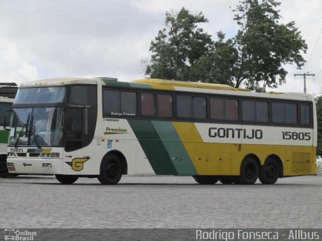 Empresa Gontijo de Transportes 15805 na cidade de Messias, Alagoas, Brasil, por Rodrigo Fonseca. ID da foto: 2992030.