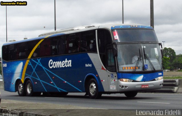 Viação Cometa 5408 na cidade de São Paulo, São Paulo, Brasil, por Leonardo Fidelli. ID da foto: 2992650.