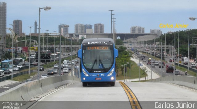 Transportes Santa Maria E39827C na cidade de Rio de Janeiro, Rio de Janeiro, Brasil, por Carlos Júnior. Número da foto: #2953670.