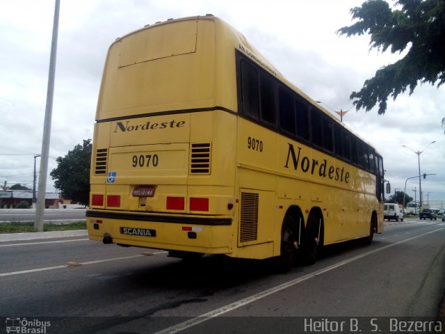 Viação Nordeste 9070 na cidade de Parnamirim, Rio Grande do Norte, Brasil, por Heitor B.  S.  Bezerra. Número da foto: #2952612.