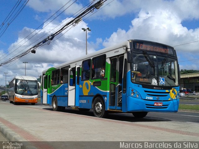 Santa Zita Transportes Coletivos 21086 na cidade de Cariacica, Espírito Santo, Brasil, por Marcos Barcelos da Silva. ID da foto: 2953050.