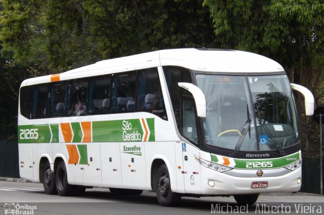 Cia. São Geraldo de Viação 21265 na cidade de São Paulo, São Paulo, Brasil, por Michael  Alberto Vieira. ID da foto: 2952741.