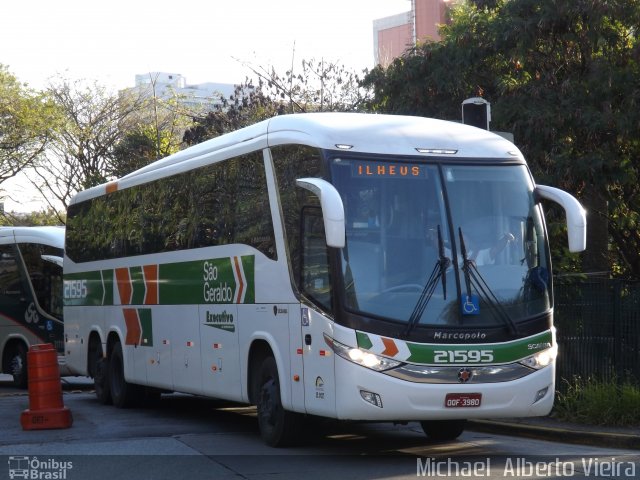 Cia. São Geraldo de Viação 21595 na cidade de São Paulo, São Paulo, Brasil, por Michael  Alberto Vieira. ID da foto: 2952760.