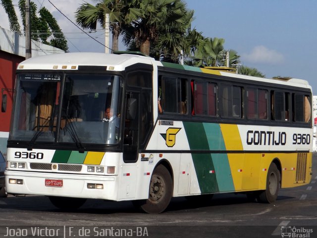 Empresa Gontijo de Transportes 9360 na cidade de Feira de Santana, Bahia, Brasil, por João Victor. ID da foto: 2953326.