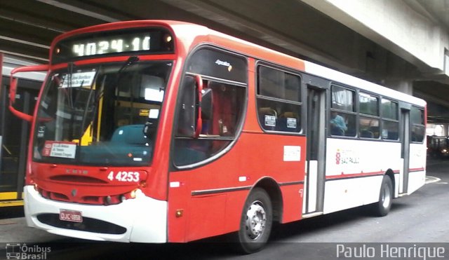 Express Transportes Urbanos Ltda 4 4253 na cidade de São Paulo, São Paulo, Brasil, por Paulo Henrique. ID da foto: 2953380.