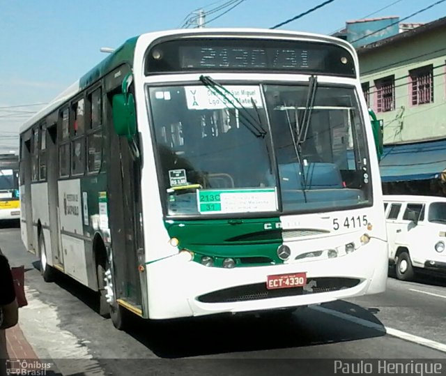 Cooperativa de Transportes Alternativos Nova Aliança 5 4115 na cidade de São Paulo, São Paulo, Brasil, por Paulo Henrique. ID da foto: 2953415.