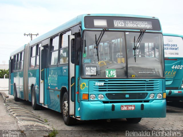 Transporte Coletivo Estrela 2020 na cidade de Florianópolis, Santa Catarina, Brasil, por Reinaldo Penha. ID da foto: 2993229.