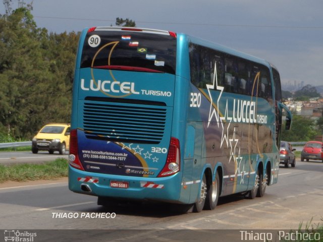 Luccel Transporte e Turismo 320 na cidade de Contagem, Minas Gerais, Brasil, por Thiago  Pacheco. Número da foto: #2994174.