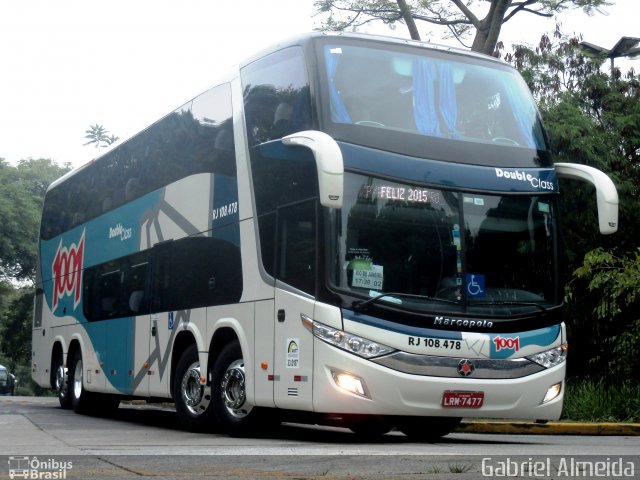 Auto Viação 1001 RJ 108.478 na cidade de São Paulo, São Paulo, Brasil, por Gabriel Almeida. Número da foto: #2993024.