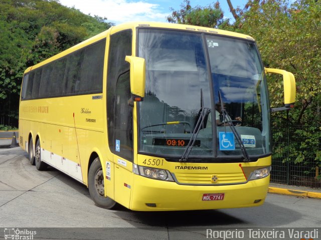 Viação Itapemirim 45501 na cidade de São Paulo, São Paulo, Brasil, por Rogério Teixeira Varadi. Número da foto: #2994610.