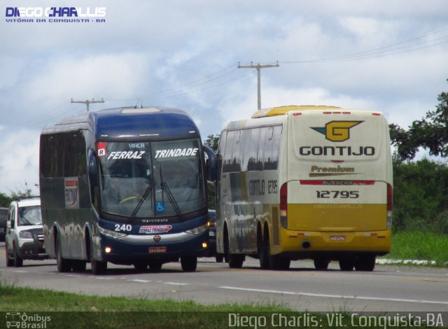 Viação Ferraz Trindade 240 na cidade de Vitória da Conquista, Bahia, Brasil, por Diego Charlis Coelho. Número da foto: #2994454.