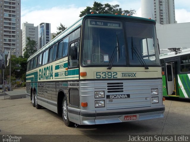 Viação Garcia 5392 na cidade de São Paulo, São Paulo, Brasil, por Jackson Sousa Leite. Número da foto: #2994542.