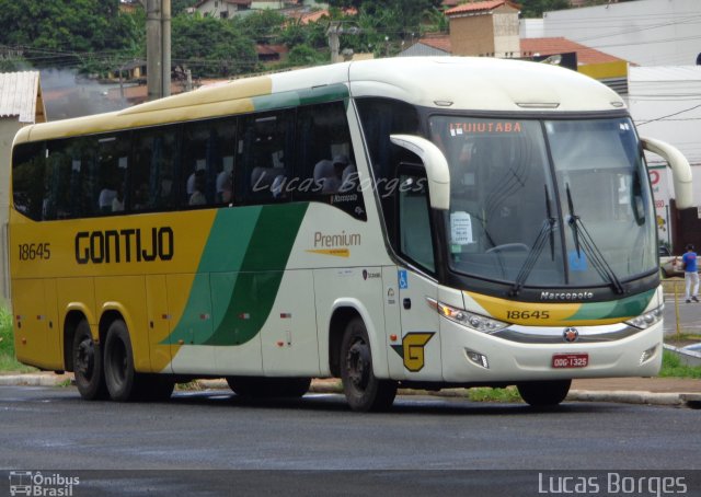 Empresa Gontijo de Transportes 18645 na cidade de Araxá, Minas Gerais, Brasil, por Lucas Borges . Número da foto: #2994238.