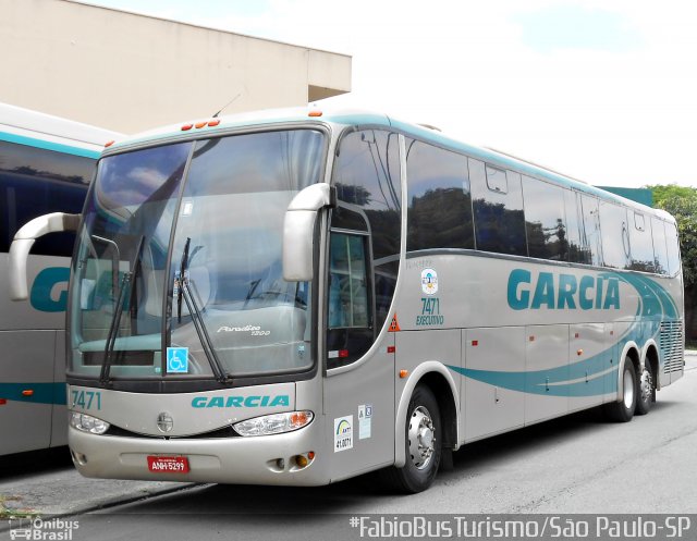 Viação Garcia 7471 na cidade de São Paulo, São Paulo, Brasil, por Fábio Araújo Pinto. Número da foto: #2996145.