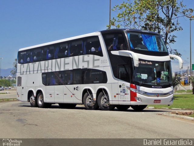 Auto Viação Catarinense 3505 na cidade de Florianópolis, Santa Catarina, Brasil, por Daniel Guardiola. Número da foto: #2996535.