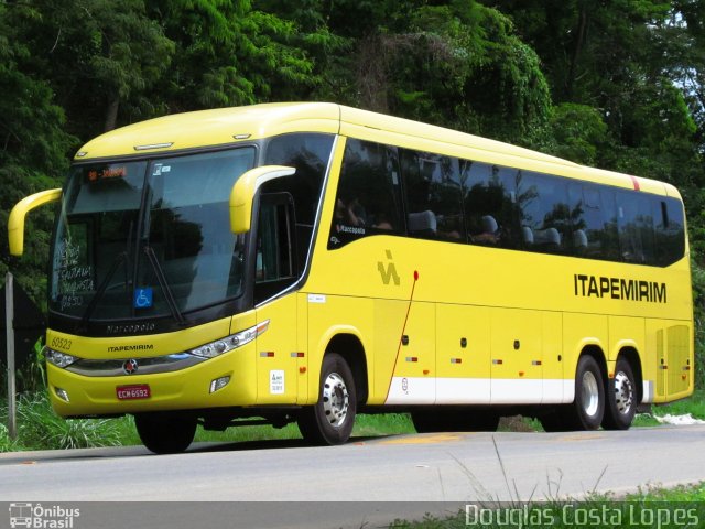 Viação Itapemirim 60523 na cidade de Laranjal, Minas Gerais, Brasil, por Douglas Costa Lopes. Número da foto: #2996452.