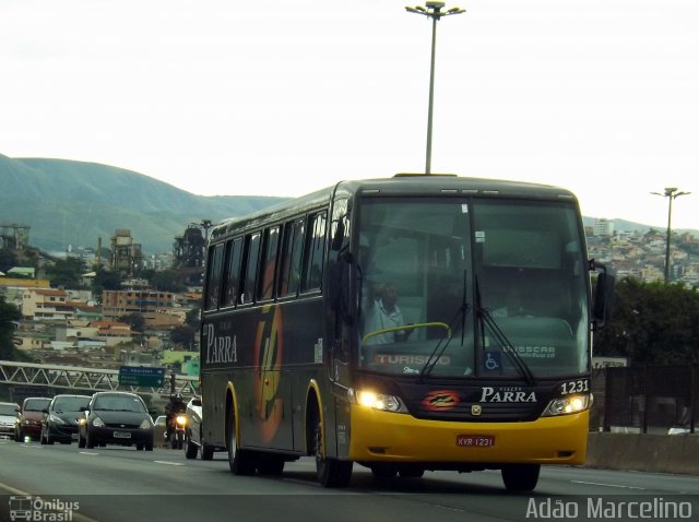 Viação Parra 1231 na cidade de Belo Horizonte, Minas Gerais, Brasil, por Adão Raimundo Marcelino. ID da foto: 2997074.