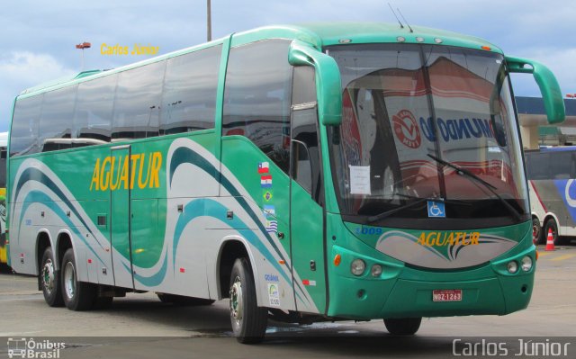 Aguatur Transporte e Turismo 1009 na cidade de Goiânia, Goiás, Brasil, por Carlos Júnior. ID da foto: 2995947.