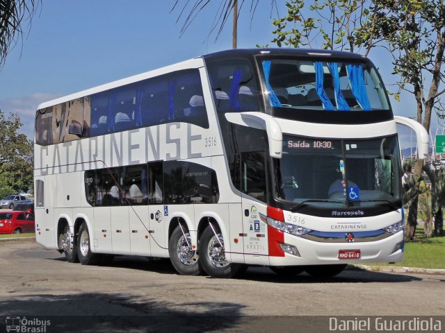 Auto Viação Catarinense 3516 na cidade de Florianópolis, Santa Catarina, Brasil, por Daniel Guardiola. Número da foto: #2996541.
