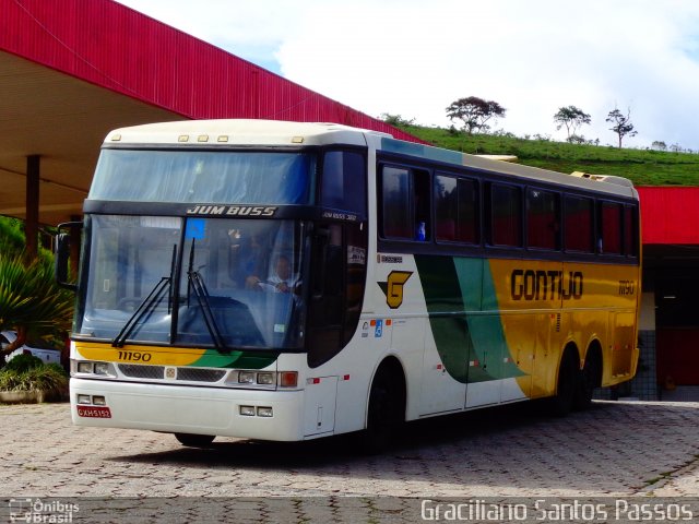 Empresa Gontijo de Transportes 11190 na cidade de João Monlevade, Minas Gerais, Brasil, por Graciliano Santos Passos. ID da foto: 2997526.